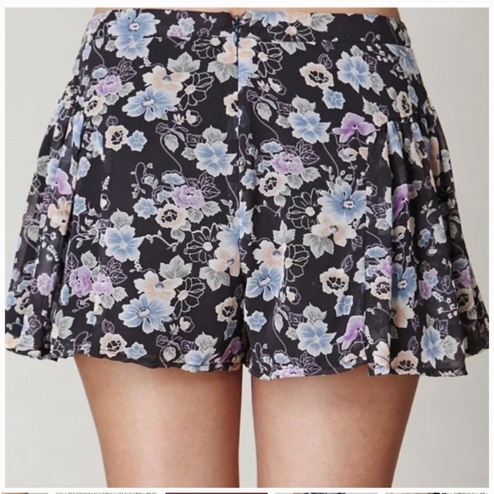 Free People High Rise Chifon Floral Shorts Women's 2